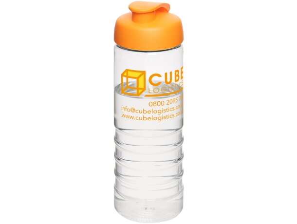 H2O Active® Treble Bidón deportivo con tapa Flip de 750 ml Transparente/naranja detalle 19