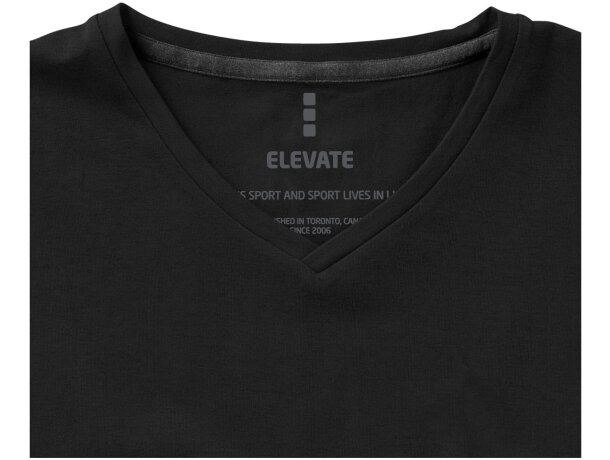 Camiseta manga corta algodón orgánico certificado GOTS hombre 200 g/m2 Negro intenso detalle 36