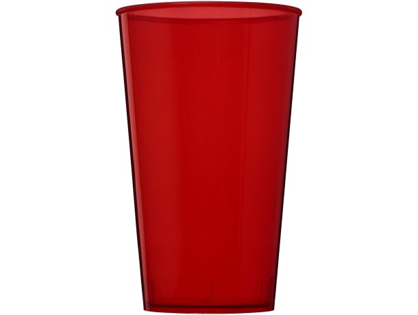 Vaso de plástico de 375 ml Arena Rojo transparente detalle 16