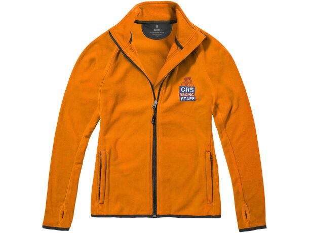 Chaqueta de forro con cremallera completa de mujer Brossard Naranja detalle 15