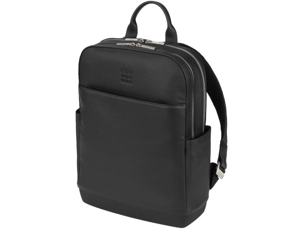 Mochila de piel Moleskine Classic Pro con compartimento portátil Negro intenso detalle 6