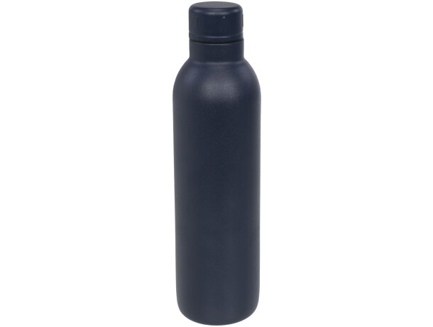 Botella termo con logo con tapa de rosca en acero inoxidable Thor Azul detalle 34