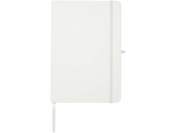 Libreta A5 Teak con tapa dura de tacto suave reciclado Blanco detalle 7