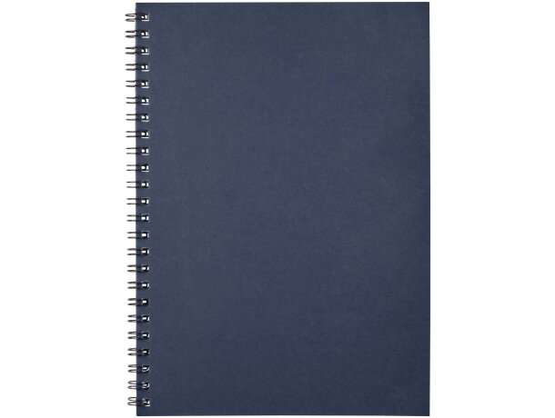 Cuaderno espiral A5 Desk-Mate papel reciclado 50 hojas Azul oscuro detalle 11