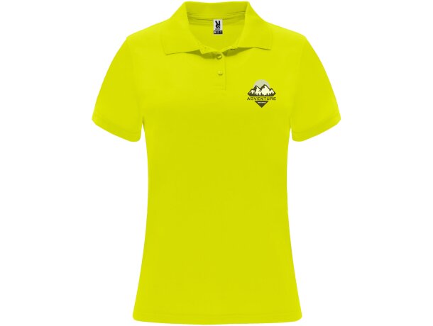 Polo deportivo de manga corta para mujer Monzha Roly detalle 21