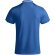Polo deportivo manga corta infantil Tamil Roly poliéster reciclado Azul real/blanco detalle 14