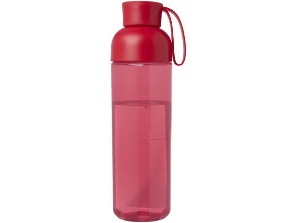 Botella agua RPET 600ml Illuminate con asa silicona Rojo detalle 37