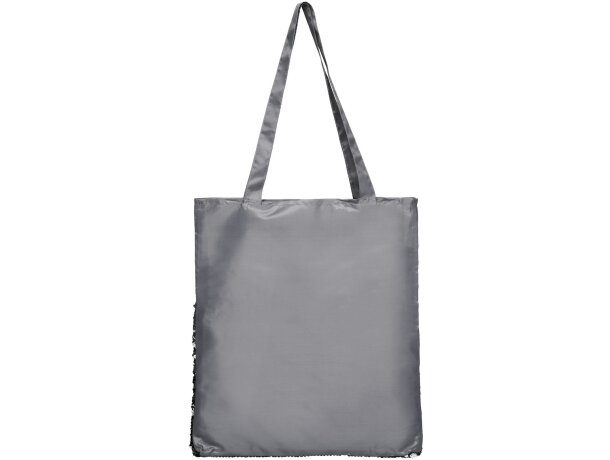 Bolsa Tote con lentejuelas “Mermaid” Gris/negro intenso detalle 3