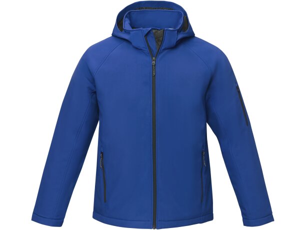 Chaqueta softshell acolchada para hombre Notus con capucha Azul detalle 12