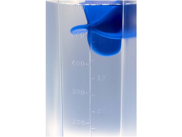 Bidón deportivo Forza 700ml con bola agitadora para batidos Azul real detalle 17