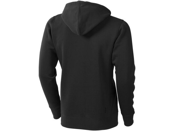 Sudadera con cremallera y capucha contrastada Negro intenso detalle 16