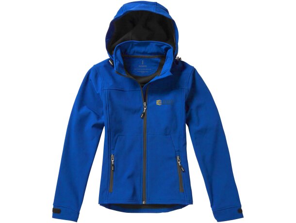 Chaqueta softshell mujer Langley corte entallado impermeable Azul detalle 9