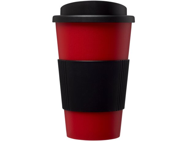 Vaso térmico 350ml con agarradera Americano Rojo/negro intenso detalle 62