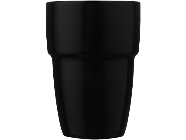 Set de regalo de 4 vasos apilables de 280 ml Staki Negro intenso detalle 28