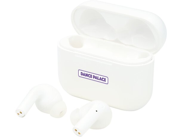 Auriculares para publicidad con emparejamiento automático Blanco detalle 1
