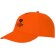 Gorra promocional de 5 paneles con impresión personalizada Naranja detalle 27