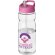 H2O Active® Base Bidón deportivo con tapa con boquilla de 650 ml Transparente/rosa detalle 82