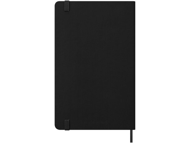 Agenda semanal Moleskine con tapa dura y cierre elástico Negro intenso detalle 2