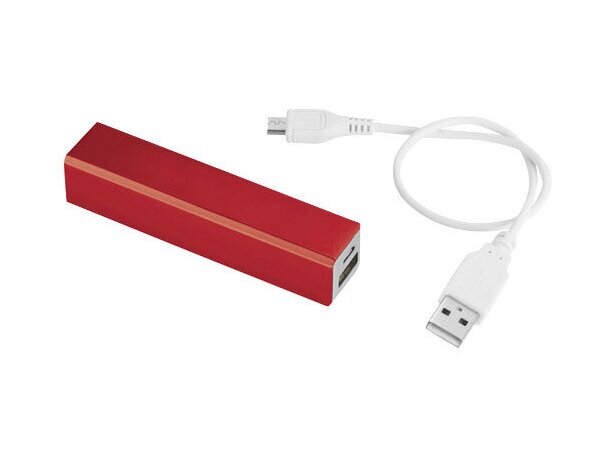 Urban Revolt PowerBank Batería externa portátil para dispositivos móviles  2200 mAh blanco y rojo - Powerbank