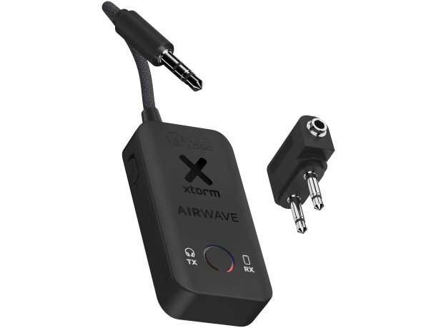 Adaptador audio Bluetooth Xtorm AirWave con doble emparejamiento Negro intenso detalle 1
