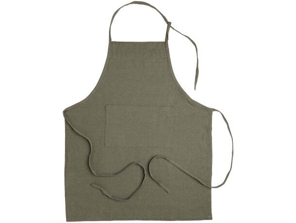Delantal de algodón reciclado Originalhome con bolsillo frontal Verde detalle 5