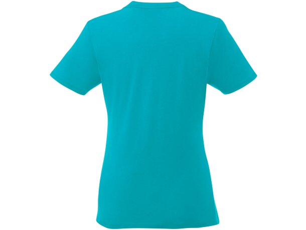 Camiseta de manga corta para mujer ”Heros” Azul aqua detalle 45