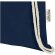 Bolsa con cordón Oregon de algodón reciclado certificado GRS Azul marino detalle 12