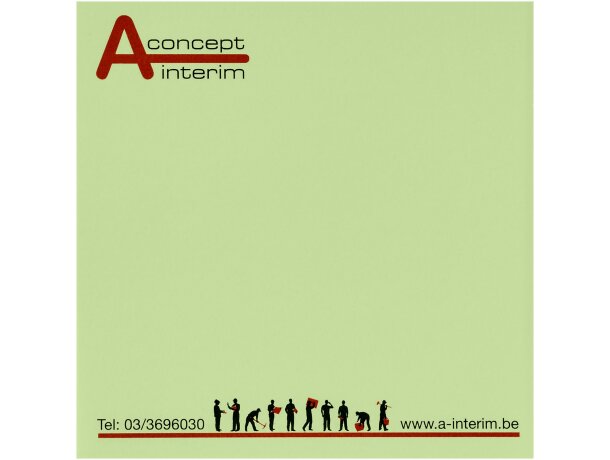 Notas adhesivas Sticky-Mate 75x75 con certificación FSC Verde nenta detalle 10