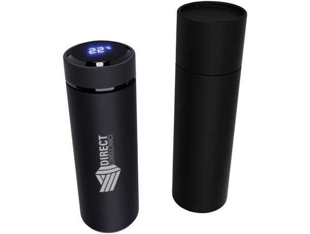 Botella térmica con sensor táctil SCX.design D10 Negro intenso detalle 1