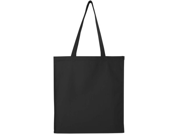 Bolsa tote algodón reciclado GRS con refuerzos Florida 14L Negro intenso detalle 8