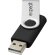 Memoria USB Rotate 16GB con cuerpo giratorio de aluminio Negro intenso detalle 1