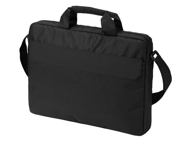 Maletín para ordenador con colores combinados personalizado negro intenso Maletín para ordenador con colores combinados personalizado negro intenso