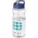 Bidón deportivo de 650 ml con tapa con boquilla H2O Active® Base Tritan™ Transparente claro/azul detalle 22