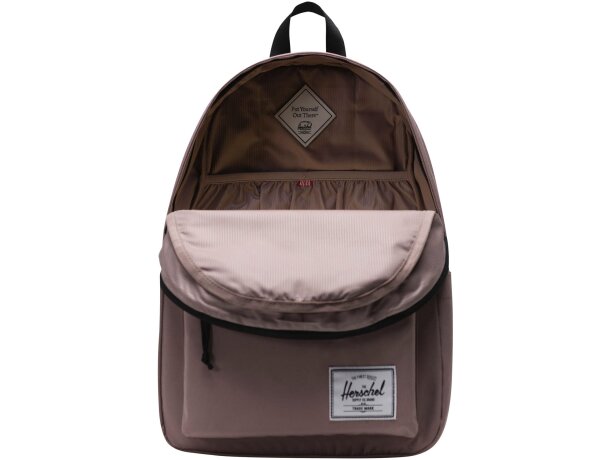 Mochila Herschel Classic reciclada 26L con funda para portátil Rosa dorado detalle 17