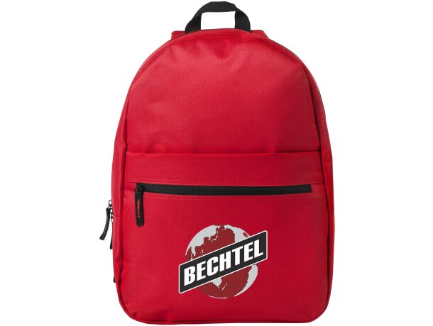 Mochila con contraste en cremalleras con logo