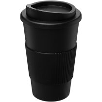 Vaso reutilizable personalizado aislante 350ml silicona amarillo