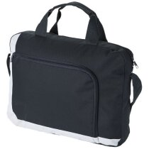 Bolsa de congresos con banda de color personalizada negro intenso Bolsa de congresos con banda de color personalizada negro intenso