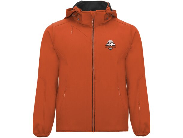 Chaqueta softshell Siberia Roly con capucha y forro micropolar detalle 11