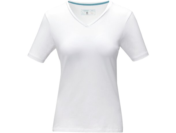 Camiseta de mujer Kawartha de alta calidad 200 gr Blanco detalle 1
