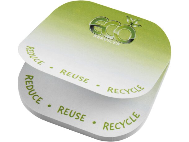 Notas adhesivas recicladas Sticky-Mate con certificación FSC Blanco detalle 2