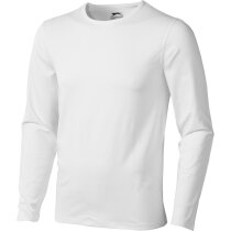 Camiseta manga larga de hombre ajustada 200 gr personalizada blanca Camiseta manga larga de hombre ajustada 200 gr personalizada blanca