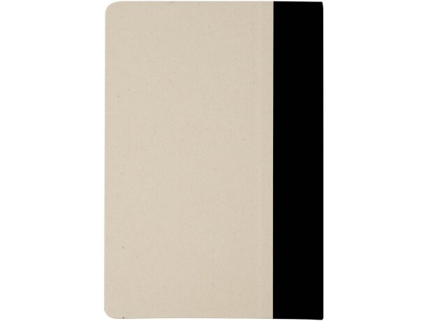 Libreta tapa dura A5 Liliana en rPET y papel caña de azúcar Negro intenso detalle 15