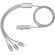 Cable de carga 5 en 1 Versatile Plateado detalle 11