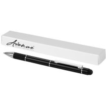 Bolígrafo con puntero de metal muy elegante barato negro intenso Bolígrafo con puntero de metal muy elegante barato negro intenso