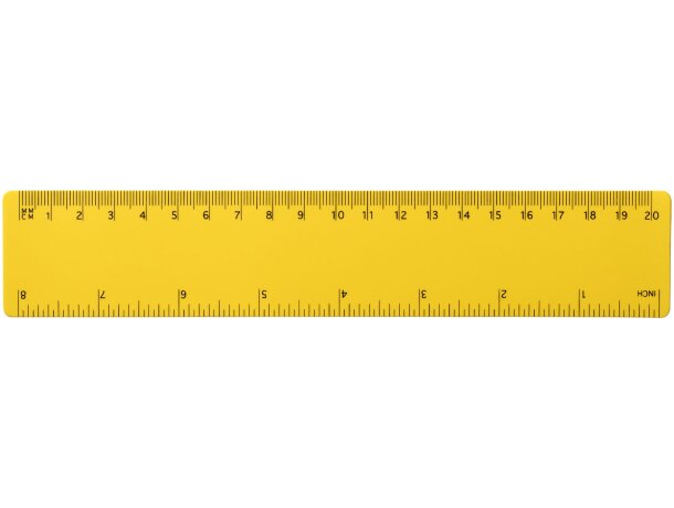 Regla de plástico flexible Rothko 20 cm doble escala Amarillo detalle 23