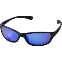 Gafas de sol con detalles de goma personalizada negro intenso Gafas de sol con detalles de goma personalizada negro intenso
