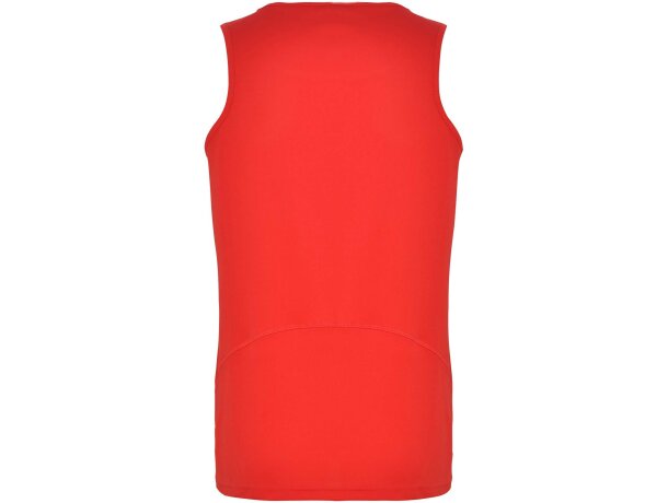Camiseta deportiva sin mangas infantil Andre de Roly Rojo detalle 22