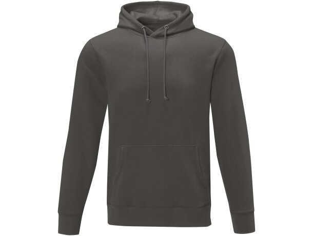 Sudadera con capucha Charon para hombre con interior afelpado Gris tormenta detalle 38