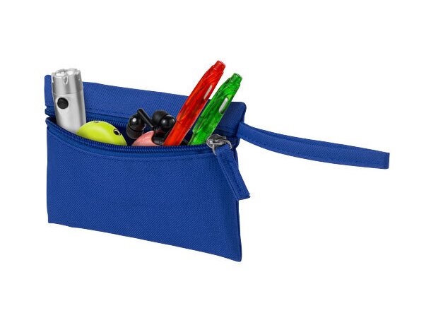 Bolsa monedero con muñequera personalizada azul Bolsa monedero con muñequera personalizada azul