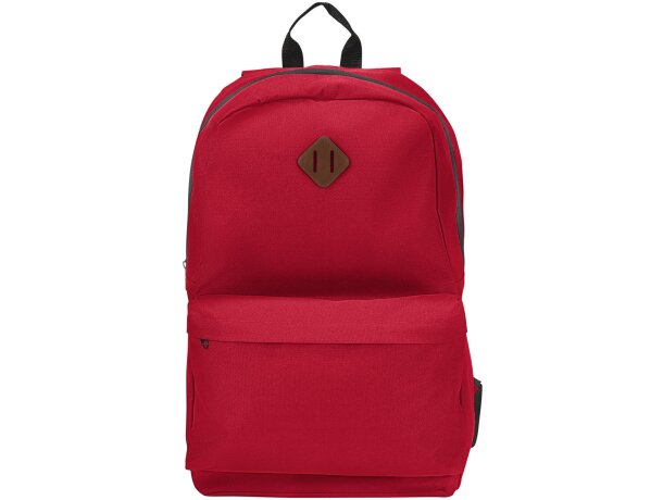 Mochila para portátil de 15 poliéster 600D correas ajustables Rojo detalle 8